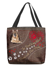 German-Shepherd-dog-the-road-to-my-heart All-over Tote back