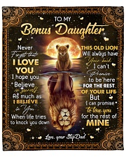 Never Forget That I Love U Lion Dad To Daughter Fleece Blanket - 50" x 60" front