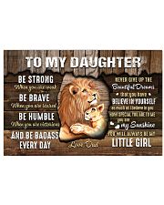 Be Strong When U Are Weak Dad To Daughter Horizontal Poster tile