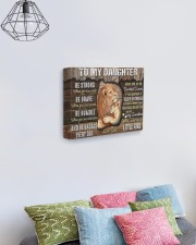 Be Strong When U Are Weak Dad To Daughter 14x11 Gallery Wrapped Canvas Prints aos-canvas-pgw-14x11-lifestyle-front-02