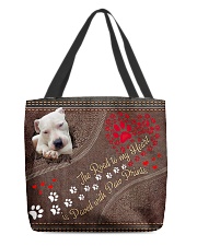 Dogo-Argentino-dog-the-road-to-my-heart All-over Tote front