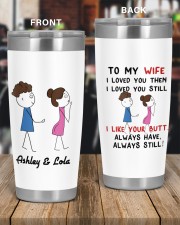 To My wife I loved you funny personalized name 20oz Tumbler aos-20oz-tumbler-lifestyle-front-56