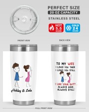 To My wife I loved you funny personalized name 20oz Tumbler aos-20oz-tumbler-lifestyle-front-60