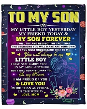My Little Boy Yesterday Friend Today - Mom To Son Fleece Blanket - 50" x 60" front