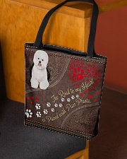 Bichon-Frise-dog-the-road-to-my-heart All-over Tote aos-all-over-tote-lifestyle-front-02