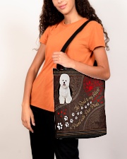 Bichon-Frise-dog-the-road-to-my-heart All-over Tote aos-all-over-tote-lifestyle-front-07