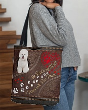 Bichon-Frise-dog-the-road-to-my-heart All-over Tote aos-all-over-tote-lifestyle-front-09