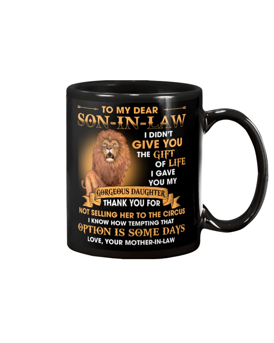 Gift for son-in-law lion I gave you my daughter Mug