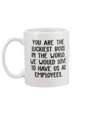 You are the luckiest boss in the world funny Mug back
