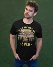 Deer Best Buckin's Dad Ever - For Dad Classic T-Shirt apparel-classic-tshirt-lifestyle-front-43