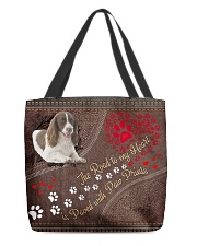 English-Springer-Spaniel-dog-the-road-to-my-heart All-over Tote front