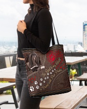 Lhasa-Apso-dog-the-road-to-my-heart All-over Tote aos-all-over-tote-lifestyle-front-04