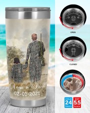 Personalized Father Daughter Hunting Buddies 20oz Tumbler aos-20oz-tumbler-lifestyle-front-44