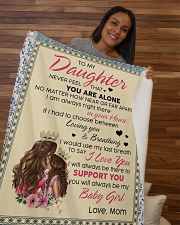 To My Daughter You Will Always Be My Baby Girl Sherpa Fleece Blanket - 50" x 60" aos-sherpa-fleece-blanket-50x60-lifestyle-front-09b