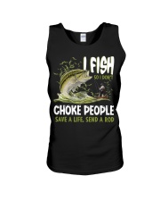 I Fish So I Don't Choke People Save A Life Unisex Tank tile