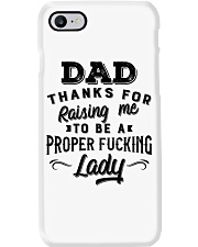 Thanks For Raising Me To Be AProfer Lady - For Dad Phone Case tile