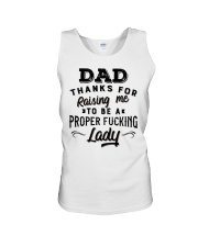 Thanks For Raising Me To Be AProfer Lady - For Dad Unisex Tank tile