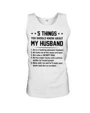 5 Things You Should Know About My Huband Unisex Tank tile