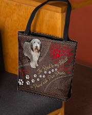 Beared-Collie-dog-the-road-to-my-heart All-over Tote aos-all-over-tote-lifestyle-front-02
