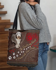Beared-Collie-dog-the-road-to-my-heart All-over Tote aos-all-over-tote-lifestyle-front-09