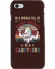 In A World Full Of Daddy Sharks Be A Daddycorn Phone Case tile