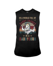 In A World Full Of Daddy Sharks Be A Daddycorn Sleeveless Tee tile
