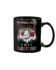 In A World Full Of Daddy Sharks Be A Daddycorn Mug tile