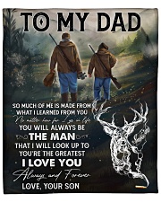 So Much Of Me Is Made From What I Learned - To Dad Fleece Blanket - 50" x 60" front