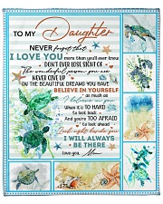 Never Forget That I Love U Turtle Mom To Daughter Fleece Blanket - 50" x 60" front