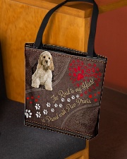 American-Cocker-Spaniel-dog-the-road-to-my-heart All-over Tote aos-all-over-tote-lifestyle-front-02