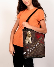 American-Cocker-Spaniel-dog-the-road-to-my-heart All-over Tote aos-all-over-tote-lifestyle-front-07