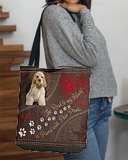 American-Cocker-Spaniel-dog-the-road-to-my-heart All-over Tote aos-all-over-tote-lifestyle-front-09