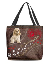 American-Cocker-Spaniel-dog-the-road-to-my-heart All-over Tote front
