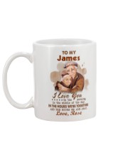 Personalized Name Love U In The Morning To Husband Mug back