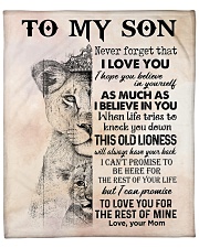 Lion Never Forget That I Love You Mom To Son Fleece Blanket - 50" x 60" front