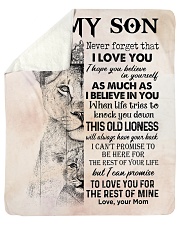 Lion Never Forget That I Love You Mom To Son Sherpa Fleece Blanket tile