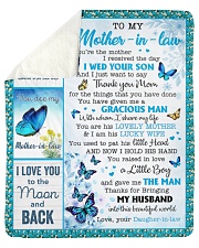 To Mother-In-Law You Are The Mother I Received Day Sherpa Fleece Blanket tile