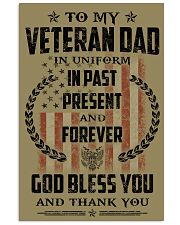 Veteran Dad God Blessed You And Thank You 11x17 Poster front