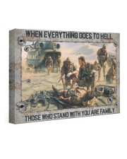 When Everything Goes To Hell Veteran 24x16 Gallery Wrapped Canvas Prints front