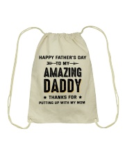 Happy Father's Day To My Amazing Daddy Drawstring Bag tile