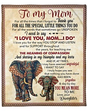 Thanks 4All The Special Little Things U Do-For Mom Fleece Blanket - 50" x 60" front