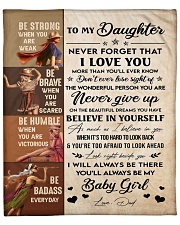 Never Forget That I Love U Dad To Daughter Fleece Blanket - 50" x 60" front