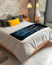 To My Amazing Grandson Grandma To Grandson Sherpa Fleece Blanket - 50" x 60" aos-sherpa-fleece-blanket-lifestyle-front-01