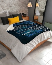 To My Amazing Grandson Grandma To Grandson Sherpa Fleece Blanket - 50" x 60" aos-sherpa-fleece-blanket-lifestyle-front-02