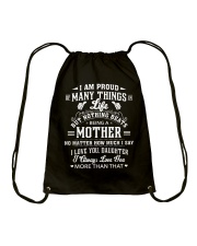 Proud Many Things But Nothing Beats Being A Mother Drawstring Bag tile