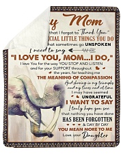 For All The Time Forgot To Thanks Daughter To Mom Sherpa Fleece Blanket - 50" x 60" thumbnail