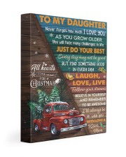 Never Forget How Much Love U Xmas Mom To Daughter 11x14 Gallery Wrapped Canvas Prints front