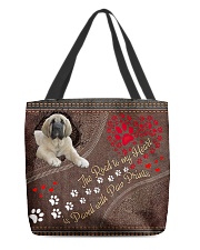 Spanish-Mastiff-dog-the-road-to-my-heart All-over Tote front