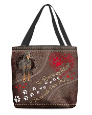 Gordon-Setter-dog-the-road-to-my-heart All-over Tote back