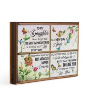 Never Forget The Most Important Thing To Daughter 14x11 Gallery Wrapped Canvas Prints front
